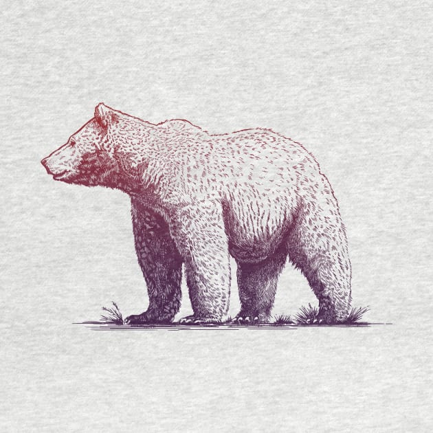 Beary Beautiful Graphic Grizzly by jordan_greeneyes